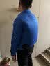 金薇朵36V降温空调服男款制冷带四个风扇的衣服工人防暑工地工作服夏季 2风扇宝蓝2件+36V挂腰大电池1套【3C认证】 L 【110-125斤】顺丰极速达 实拍图