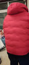 冬季三叶草新款羽绒服男短款双面穿连帽白鸭绒加厚青少年保暖外套 红色 3XL （145-165斤） 实拍图