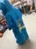 英玛仕（ENGMARSS）儿童雨衣6-12岁小学生雨披男童女童长款带书包位雨衣幼儿园3-6岁 蓝色【双帽檐+书包位+拉链+按扣 L 1件 （适合身高90-110CM) 实拍图