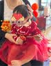 戴维贝拉（DAVE＆BELLA）Hello Kitty联名戴维贝拉女童连衣裙秋冬童装国风裙子 实拍图