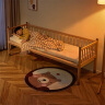 全友家居 实木婴儿床加高围栏厚实铺板原木风2米拼接床宝宝床 晒单实拍图