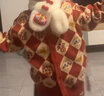 齐齐熊（ciciibear）[纯棉]拜年服男童开衫毛衣红色宝宝新年开衫儿童针织衫亲子装 曙光红【开衫-纯棉】 130 实拍图
