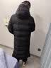 李宁 棉服男冬季长款加厚保暖过膝防风连帽外套羽绒服 黑色（棉服） L /175 实拍图
