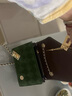 CLEVER & KETCHCK女包包新款2023小方包链条包女单肩包斜跨包生日礼物送女友 绿色 实拍图