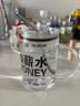 畅印1000ML大容量新款刻度玻璃喝水杯子带盖吸管杯办公室夏季  加薪(暴富) 1000ml 透明杯体+吸管+杯盖+吸管刷 实拍图