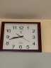 北极星（POLARIS） 挂钟16英寸客厅万年历钟表简约创意时钟时尚日历石英钟现代办公室挂表6805木纹普通款 实拍图