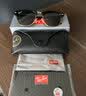 雷朋（RayBan）墨镜派对达人系列男女款方形板材太阳镜复古眼镜0RB3016F可定制 W0365黑色镜框绿色镜片 尺寸55 实拍图