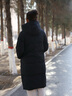 雪中飞中长款过膝羽绒服女加厚保暖冬装外套2025新款时尚百搭防寒服女装 黑色 2XL (175) （125-135斤） 实拍图