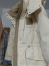 鸭鸭（YAYA）2024年新款羽绒服女中长款韩版连帽时尚百搭修身保暖冬装厚外套NZ 米色 M 160 实拍图