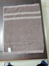 金号纯棉加厚加大枕巾吸汗透气亲肤枕头巾棕色1条 80*50cm 170g 实拍图