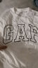 Gap【热卖爆款】男装2024夏新款撞色logo圆领短袖T恤纯棉上衣544465 白色 175/96A(L) 亚洲尺码 晒单实拍图