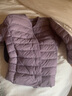 雪中飞轻薄羽绒内胆女式2025年新款秋冬季专柜薄款羽绒服女外套 紫色【新国标90绒】 M (160) 【建议95-105斤】 实拍图