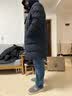 君羽反季羽绒服男加厚中长款800高蓬白鹅绒冬季保暖男士鹅绒服 岩黑 | 800蓬白鹅绒 2XL | 充绒量276g 实拍图