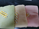 三利毛巾女男款家用纯棉吸水新款吸水洗脸情侣柔软透气蓬松面巾 豆绿+橘粉+麦黄 实拍图