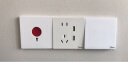 美的（Midea）开关插座面板 86型二扁圆三扁二位带USB墙壁无边框插座E01白色 实拍图