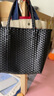 无印良品（MUJI） 手编包 环保材料 手提包菜篮子 编织包草编包 包包 女包 黑色 小 长24*宽10*高24cm 实拍图