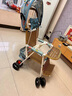恩曜藤椅婴儿推车可坐可躺可折叠仿藤车宝宝夏天夏季竹藤婴儿车小推车 坐垫蓝【支架调节 可坐可躺】 实拍图