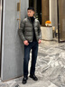 沙驰鹅绒羽绒服秋冬新款立领厚款宽松休闲保暖外套男【进口三防面料】 军绿 XL (52) 实拍图