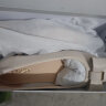 森达（SENDA）时尚奶奶鞋女秋季新商场同款单鞋女士尖头粗跟蝴蝶结SPZ01CQ3 米白 37 晒单实拍图