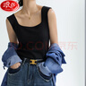 浪莎（LangSha）方领坎肩背心女高级感百搭修身御姐显瘦无袖打底衫小吊带 实拍图