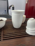 陈一凡 高白瓷盖碗功夫茶具 茶具套装陶瓷盖碗茶杯茶漏茶海公道杯 实拍图