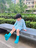 CREATURE HABITS儿童雨鞋防水防滑中筒男童小孩幼儿轻便舒适中筒雨鞋女童雨靴 马卡龙蓝色 36 ，35-36，(内长23.7cm/同成人37码) 实拍图