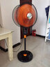 方帅双头电风扇360度旋转 双向风扇新款落地扇商用工业强力大风力电扇 16寸橙色/旋钮-双面可单控/501# 实拍图
