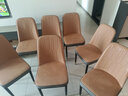 全今餐椅家用轻奢现代简约皮椅子软包餐桌椅餐厅饭店休闲歺椅靠背凳子 驼灰色-第二代加固三脚架质保5年-金腿 实拍图