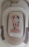 日康（rikang） 浴盆 婴儿洗澡盆婴儿浴盆 加大加厚带浴床适用0-6岁 米色 3626 实拍图