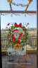 鸿迪圣诞节贴画装饰品静电贴圣诞树橱窗户玻璃门贴纸圣诞老人窗花新款 XD-303-圣诞老人花环 实拍图