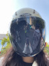 YEMA 3C认证359S电动摩托车头盔男女夏季防晒半盔安全帽新国标 卡其花+长茶 晒单实拍图