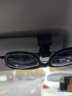 车载眼镜夹汽车用品眼镜架眼镜盒 多功能车内太阳镜固定座票据卡片夹子名片夹 SD-1305灰色碳纤纹多功能眼镜夹 实拍图