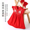 优奇周岁女宝宝礼服夏季婴儿夏装衣服红色旗袍连衣裙夏天抓周冠衣中式 实拍图