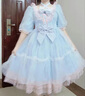 唐努乌（Tang Nu wu）洛丽塔裙子猫爪op学生Lolita 优雅连衣裙小公主裙子正礼物 蓝天白云 L 【115-130斤】 实拍图