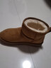 骆驼（CAMEL）雪地靴女百搭舒适暖绒平跟套筒保暖靴 L23W275157 驼色 37  实拍图