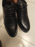 多菲尼森皮鞋男新款商务正装休闲春秋透气男士英伦韩版尖头新郎结婚鞋 黑色格纹 42 实拍图