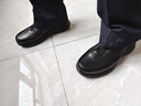 海澜之家HLA皮鞋男商务休闲秋冬正装德比鞋子HAAPXM4EBH268 黑色加绒款38 实拍图