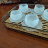 沃德百惠（WORTHBUY）茶盘托盘家用小型茶杯水壶托盘双层沥水茶几水杯托盘轻奢方形茶盘 琥珀金：大号 实拍图