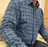 杉杉加绒衬衫男  中年纯棉格子衬衣男商务休闲 A1188-3加绒款 43  实拍图