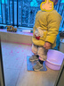 9i9宝宝吃饭罩衣防水长袖幼儿园画画衣婴儿童反穿防溅衣兔子A128 实拍图