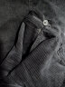 无印良品（MUJI）女式 木棉混灯芯绒直筒宽版裤 休闲阔腿裤子秋冬款 女款 BEE91C3A 黑色 M(160/66A) 晒单实拍图