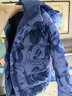 迪士尼（DISNEY）儿童装男童轻薄三防连帽羽绒服白鸭绒外套23冬DB341KE02紫110 实拍图