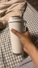 京东京造保温杯双饮口咖啡杯陶瓷内胆男女士便携吸管水杯子500ML白金色 晒单实拍图