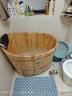 尚田木桶浴桶成人圆形实木沐浴盆泡澡桶STB-033鸭蛋桶洗澡缸淋浴房桶 晒单实拍图