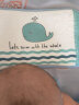 越贝乐 婴儿枕头宝宝夏季冰丝透气凉席枕套 0-1-6个月新生儿童网洞枕芯 蓝色小鲸鱼（36*22cm建议0-2岁） 实拍图