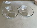 鸥欣 泰国进口玻璃碗玻璃创意透明沙拉碗汤碗泡面碗微波炉米饭碗套装 小号(2只装) 实拍图