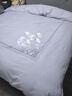 罗莱家纺超柔床品磨毛四件套全棉被套床单加厚保暖冬季 紫1.8米床 实拍图