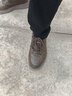 意尔康男鞋休闲鞋皮面运动板鞋加绒保暖棉鞋 E54109011 栗棕短绒款 39 实拍图