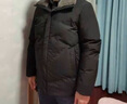 鸭鸭爸爸冬装羽绒服男中老年人加厚保暖羊羔毛领上衣新款中年男士外套 黑色 M /170 【建议95-115斤】 实拍图