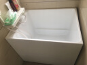 东鹏（DONGPENG）浴缸小户型家用日式坐式泡澡成人恒温深泡浴缸亚克力独立式 0.9m深泡缸带坐板 晒单实拍图